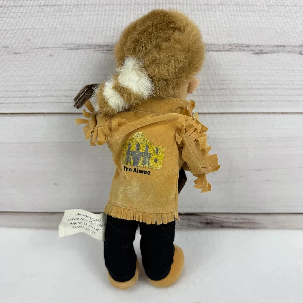 Davy Crockett Plush, Souvenir From The Alamo In San Antonio‎ TX VTG